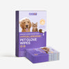 Pet Grooming Glove Wipes For Sensitive Skin - Travel Pack