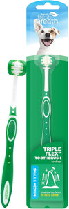 TropiClean Fresh Breath Triple Flex Toothbrush for Dogs